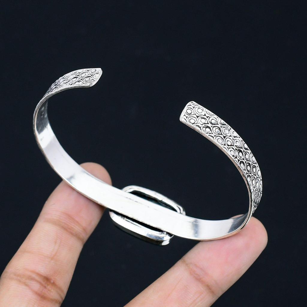 Friendship Day Sale 925 Silver Bloodstone Stone Sister Wedding Bangle Bracelet