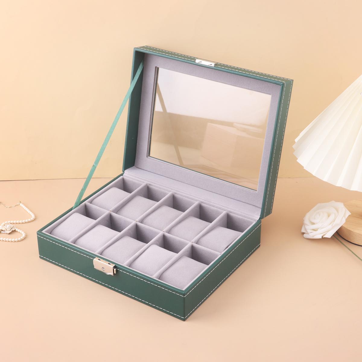 

12 слотов для наручных часов, держатель для часов, органайзер, футляр для хранения, искусственная кожа, дисплей для часов, regalos para hombre