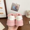 Rosa Dicksohlen-Schuhe Damen Shell-Kopf Herbst Nische Low-Top Vielseitige Sportliche Kleine Weiße Schuhe Retro-Stil