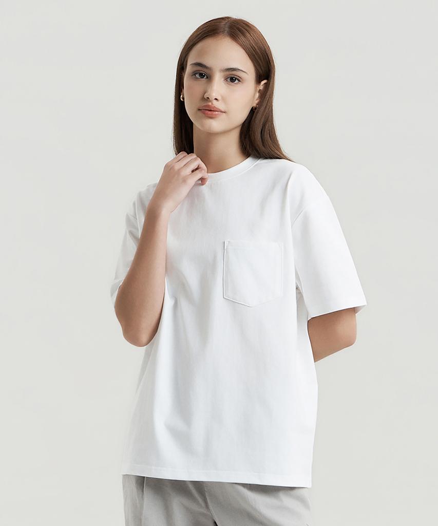 Delma W Classic Pocket Signature Cotton Short Sleeve - White