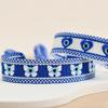 Embroidered Woven Charm Bracelets Adjustable Rope Blue Eyes Bracelet  Jewelry Gift