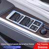 QHCP Car Window Lift Button Panel Trim ABS Door Glass Window Lifting Switch Frame Cover Fits For Toyota Sienna Granvia Accessory