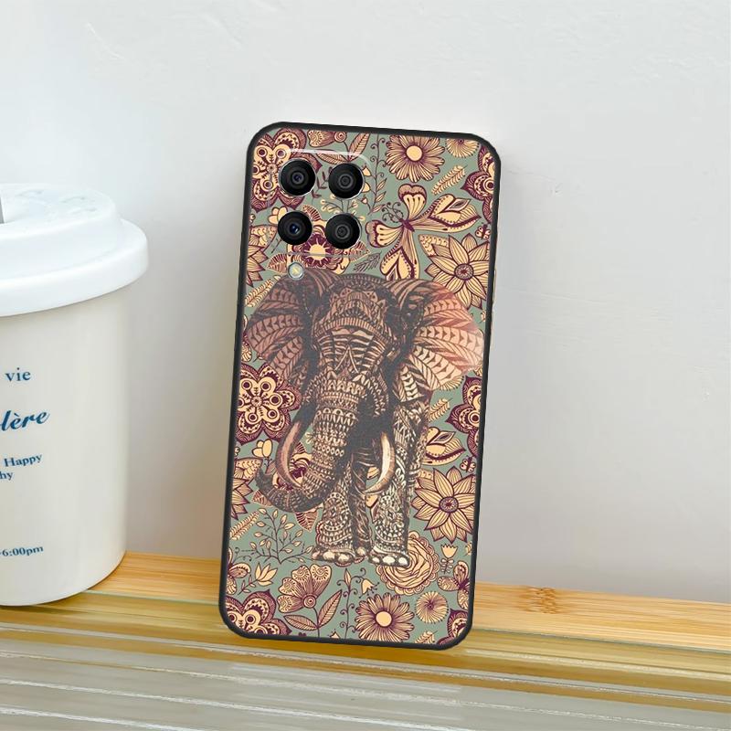 Elephant Mandala Aztec Case For Samsung Galaxy M12 M13 M14 M34 M54 M22 M32 M52 M11 M21 M31S M23 M33 M53 M20 Cover