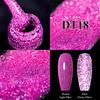 Multicolor Holographic Glitter Gel Polish Intense Sparkle 3D Diamond Shimmer Metallic Flash UV/LED Cured