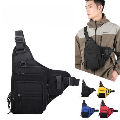 Zaino da Campeggio per Arrampicata Borsa da Petto per Uomo Ciclismo Escursionismo Viaggio Sport Outdoor Tattico a Tracolla Molle da Pesca Marsupio da Vita