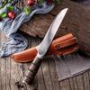 Forged Boning Knife Butcher Knife Stainless Steel Meat Cleaver  Slicing Knife Kitchen Chef Knives with Sheath
