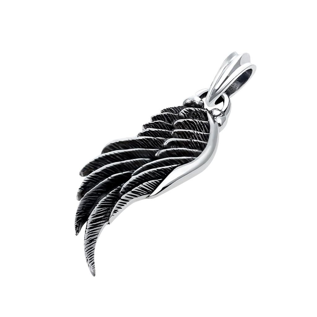 [Sears] Feather Pendant Top, Sterling Silver 925, Pendant Top Only