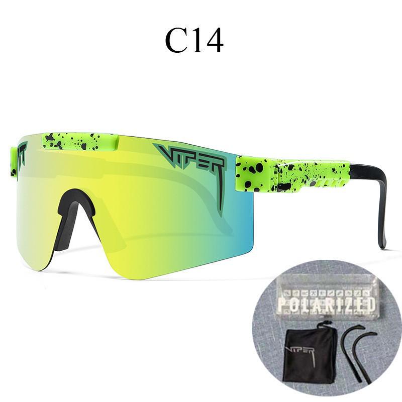 Grenzüberschreitende polarisierte Fahrradbrille mit großem Rahmen und farbigen Gläsern für Sport