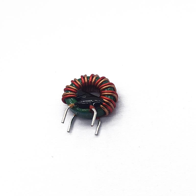 Toroidal Common Mode Inductor T9*5*3: 0.5 Red Core, Parallel Wound Wire, 10 Turns, 20UH, 3A, Nickel-Zinc Ferrite Core.