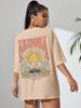 Arizona Scenery Printed Womens T-Shirt Harajuku Personality Tshirt Fashion Casual Clothing Breathable Summer T Shirts Women
