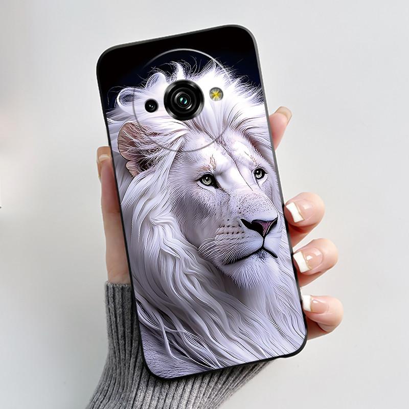 For Oukitel C59 Case Oukitel C59 Pro Cover Luxury Cute Love Rabbit Funny Pattern Black TPU Soft Silicone Protective Phone Case