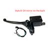 Motorcycle Brake Pump Front Master Cylinder Hydraulic Brake Lever Right For Dirt Pit Bike ATV Quad Moped Scooter Buggy Go Kart