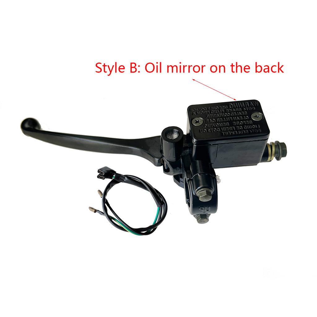 Motorcycle Brake Pump Front Master Cylinder Hydraulic Brake Lever Right For Dirt Pit Bike ATV Quad Moped Scooter Buggy Go Kart