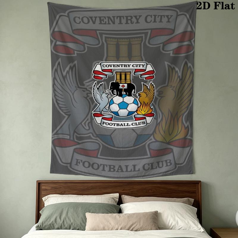 Coventry City FC Wall Tapestry Aesthetic Wall Hanging Printed Fabric Blanket Decorative Tapestries for Bedroom Living Room Home Decor