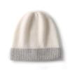 Women's Color Block Cashmere Knit Hat - Warm, Thick, Ear Protection for Outdoors