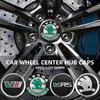 2025 New 4Pcs 56mm Car Wheel Hub Center Caps Stickers Badge For Skoda Octavia Superb Rapid Kodiaq Karoq Fabia Kamiq Citigo Visio