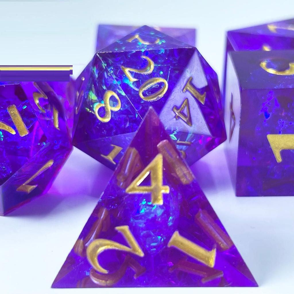 Harz Treibsand Würfel Flüssiger Kern DND Dungeons & Dragons TRPG Brettspiel Würfelset Laufgruppe Cthulhu