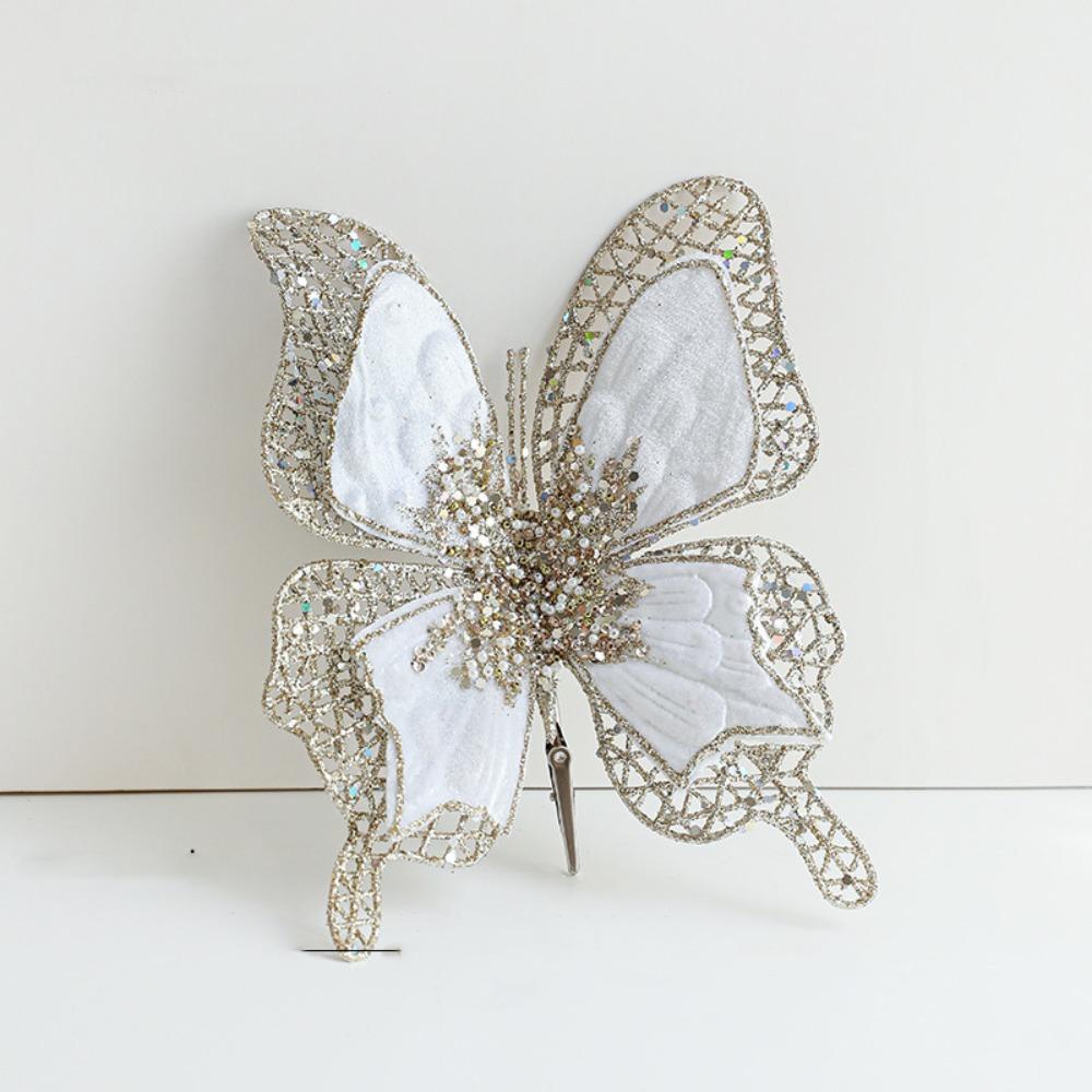 with Clip Christmas Butterfly Pendant Sparkling Holiday Decor  Home Decorations