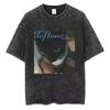 2026 Vintage Herren T-Shirt Gewaschen Rockband Deftones Katze Baumwolle Kurzarm Oberteil Tee Streetwear Damen Alternative Metal Streetwear Shirt