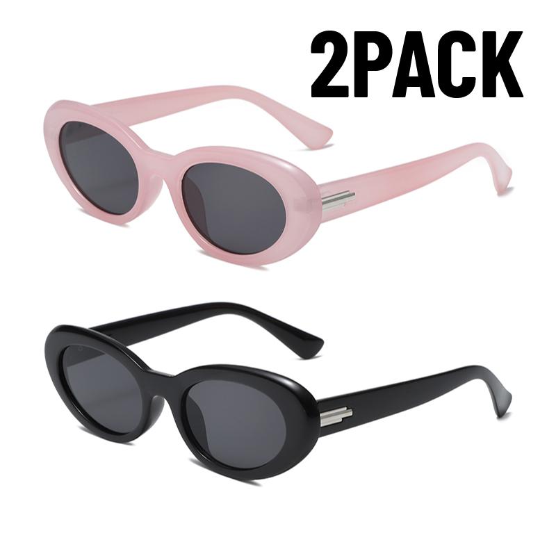 2PACK Cat Eye Sunglasses for Women Eyewear Fashion SunGlasses Man Outdoor Cycling Goggles Vintage Occhiali Da Sole Da Uomo UV400