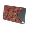Indenya Pass Case, Slim Deer Leather, Black X Red Lacquer, Small Checker Pattern, Special Order Color 2525-21-167
