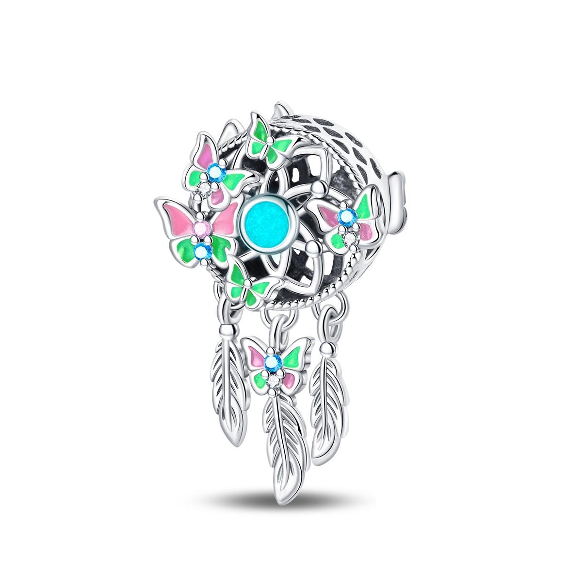 

Charm Bead Components Authentic Original Copper Metal Catch Butterflies Bead Components Compatible With Bracelet High Quality Fine Jewelry Women High