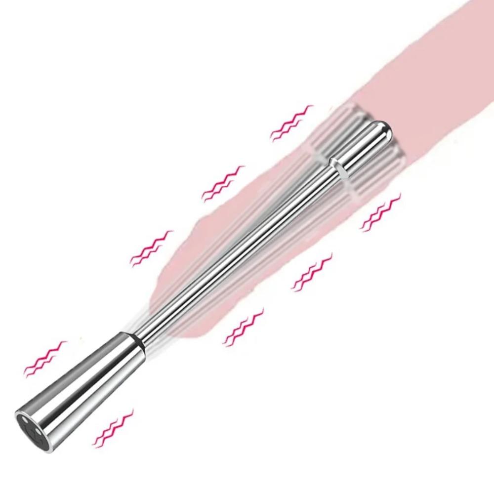 7 Hastigheter Metall Uretral Penisplugg Vibrasjon Mann Rustfritt Stål Penisplugg Kateter Dilator Vibrator Innsats Sexleketøy For Mann