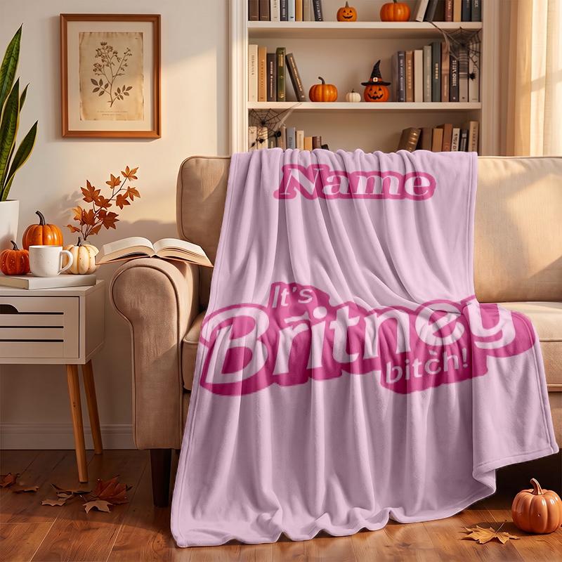 Britney Spears Custom Flannel Blankets Soft Warm Cozy Throws for Home Decor Holiday Gifts