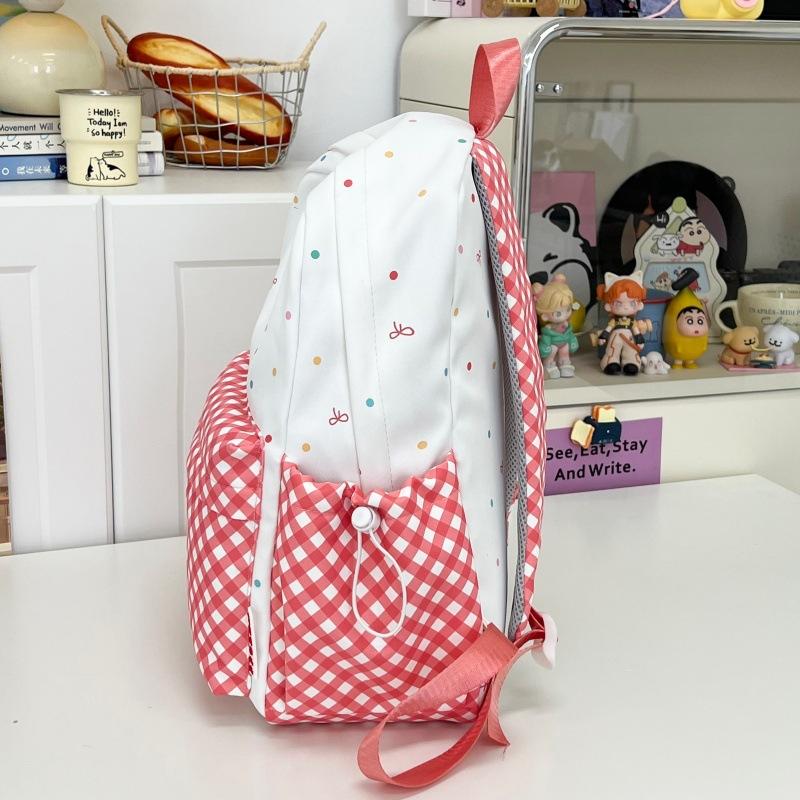 Schoolbag new polka dot personalized backpack cute simple high value girl feeling schoolbag fresh junior high school student backpack