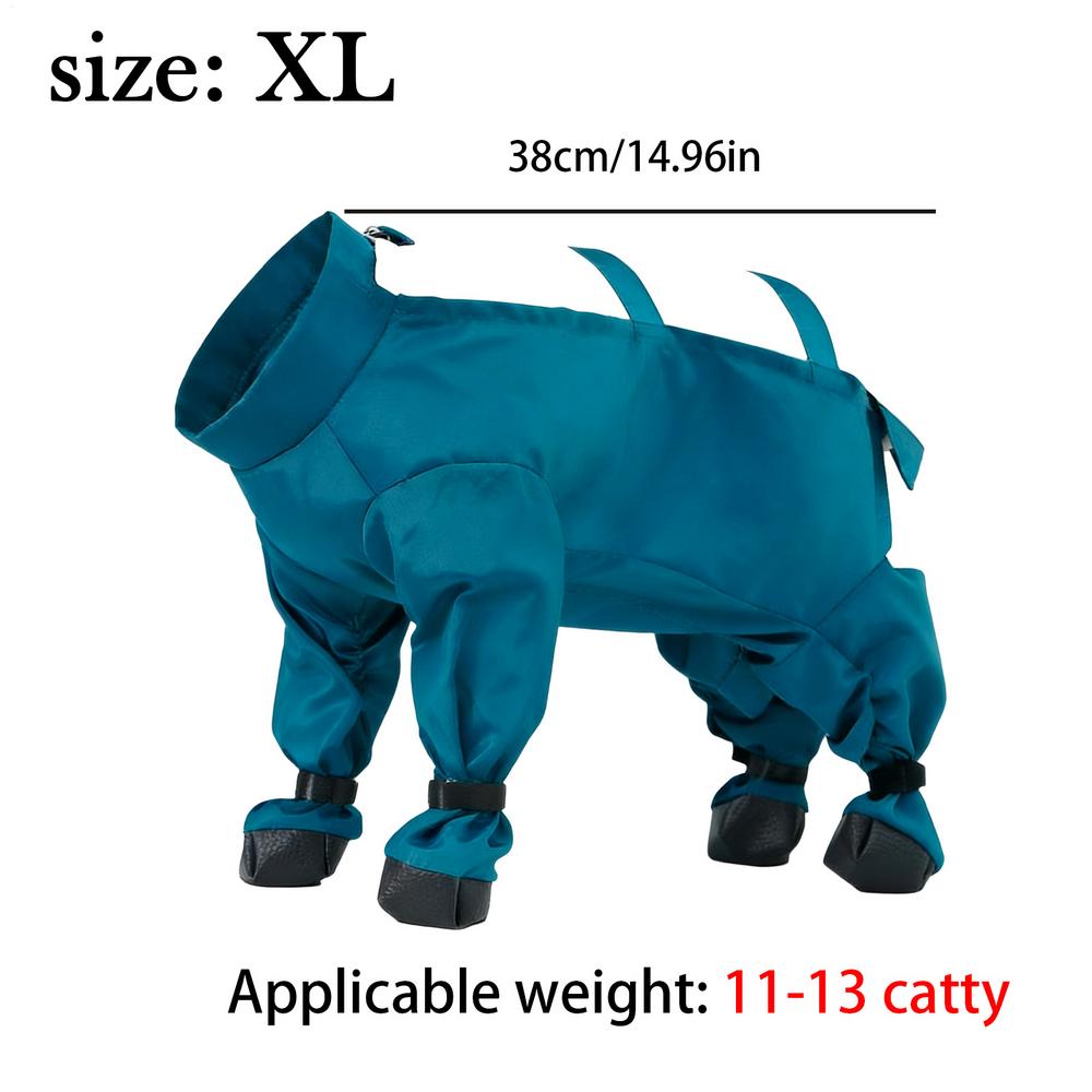 M/L/XL/XXL Winter Dog Snow Suit Adjustable Waterproof Pants Reflective Strips Dog Suspenders Boots Dog Coat Jackets for Outdoor