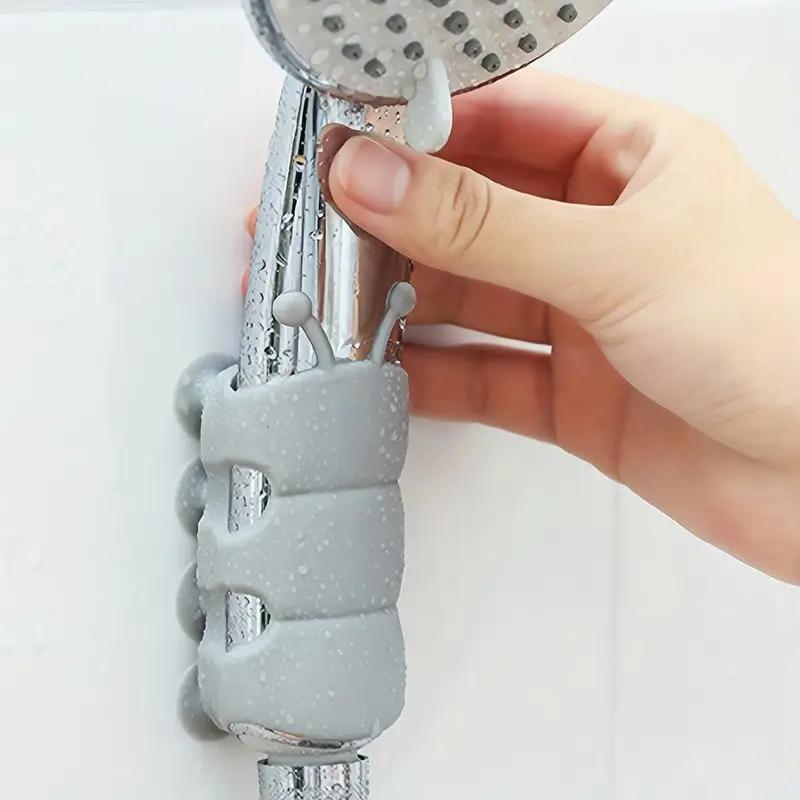 1PCS Caterpillar Shower Suction Cup Silicone Punch-free Universal Bracket Bathroom Shower Head Strong Adsorption Fixer Base