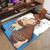 Custom Curious George Mat Personalized Name, Polyester Washable Indoor Entryway Rug, Gift for Christmas, Easter, Thanksgiving Day
