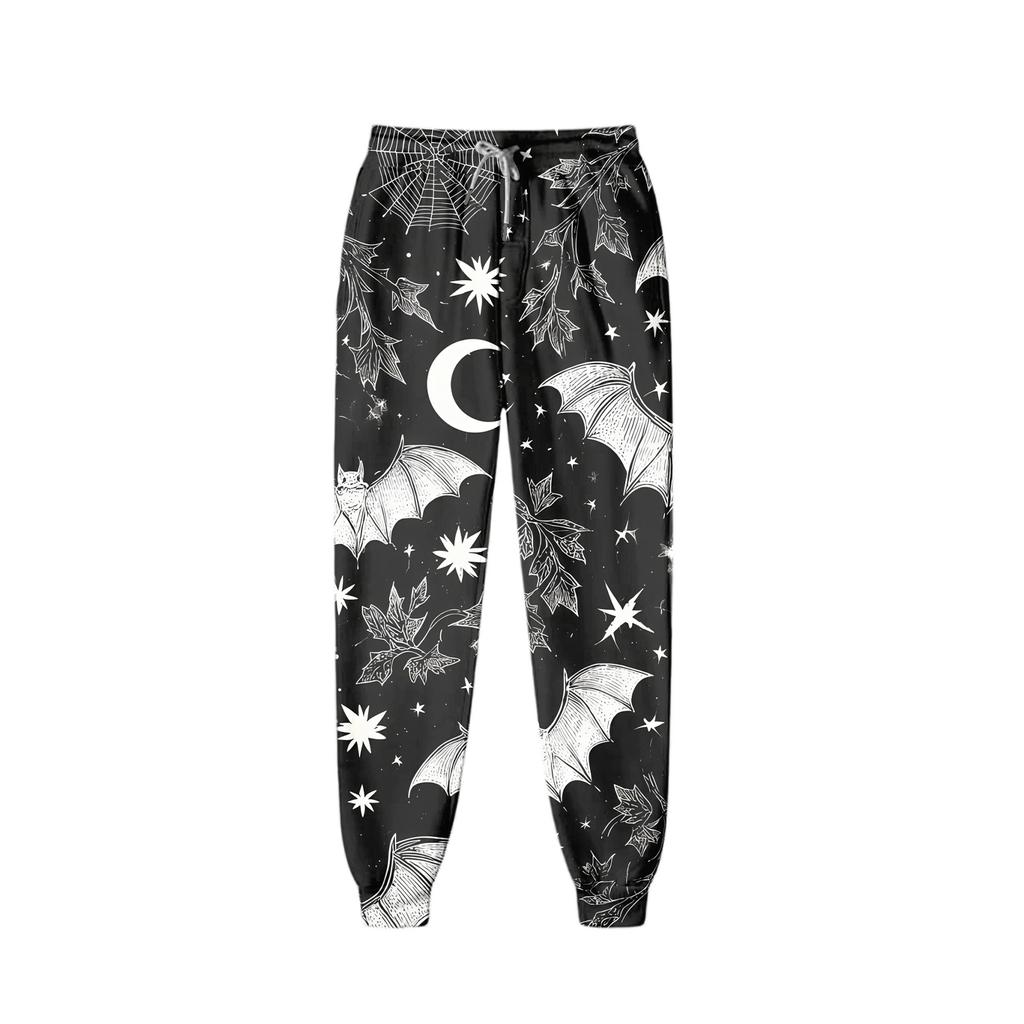 Kids Hoodie Set with Halloween Print – Long Sleeve Pullover and Pants for Boys Girls Holiday Party