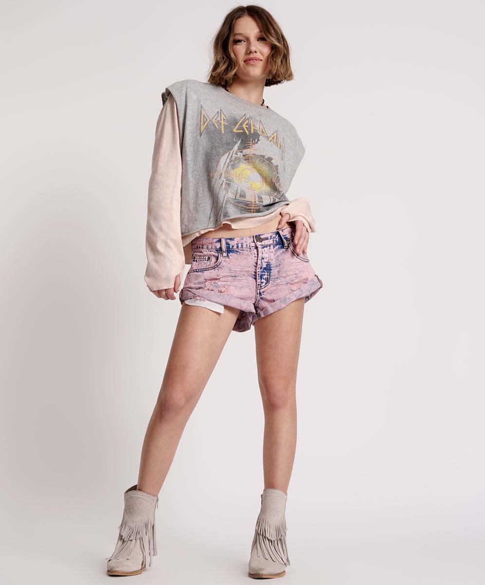 2025 Women s Vintage Ripped Denim Shorts - Sexy Summer Style Large