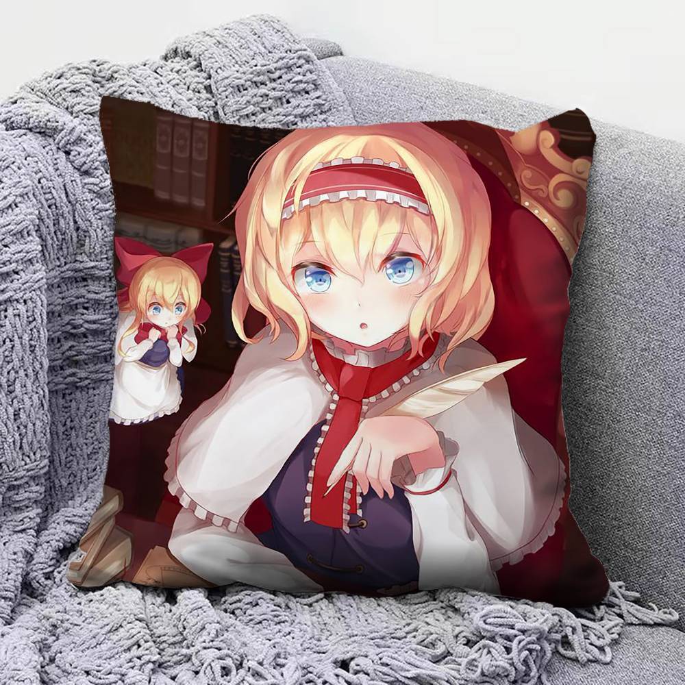 Alice Margatroid TOUHOU Pillow Covers Home Sofa Cushion Covers and Aecorative Custom