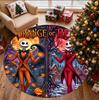The Nightmare Before Christmas Pattern Round Rug, Indoor/Outdoor Mat, for Picnic, Gameroom, Bedroom, Office, Living Room, Home Decor Carpet, Birthday 