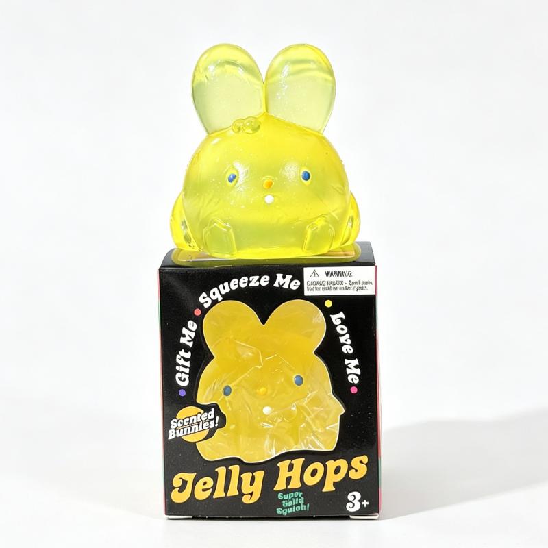 Schylling Needoh Jelly Hops Squishy Toy Multicolored Knead Filled Hand Grip Fidget Sensory Toy Anxiety Heal Relax Leisure Gift