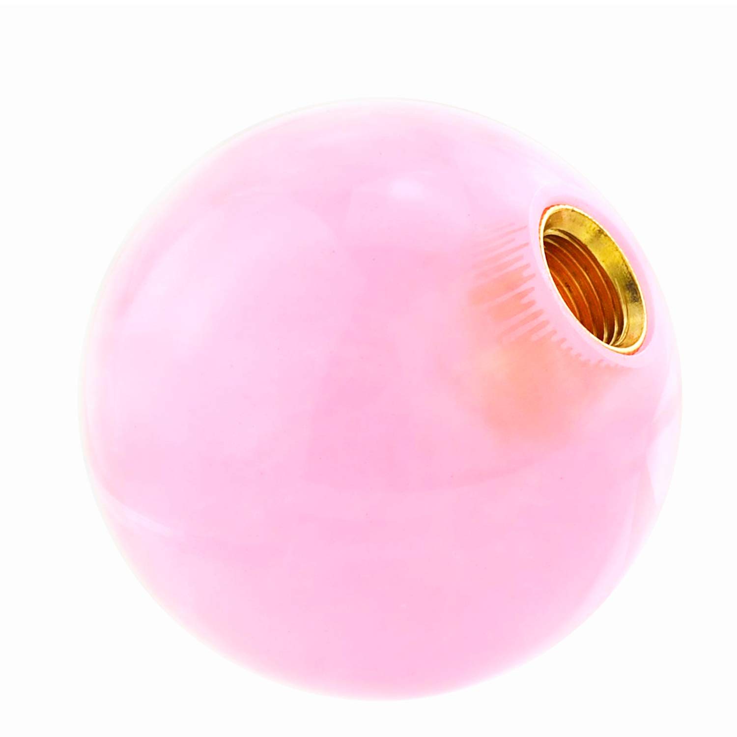 

Abfer Ручка рычага переключения передач в форме шара из смолы для автоматического/механического автомобиля, универсальные автомобильные аксессуары, интерьер (розовый) розовый