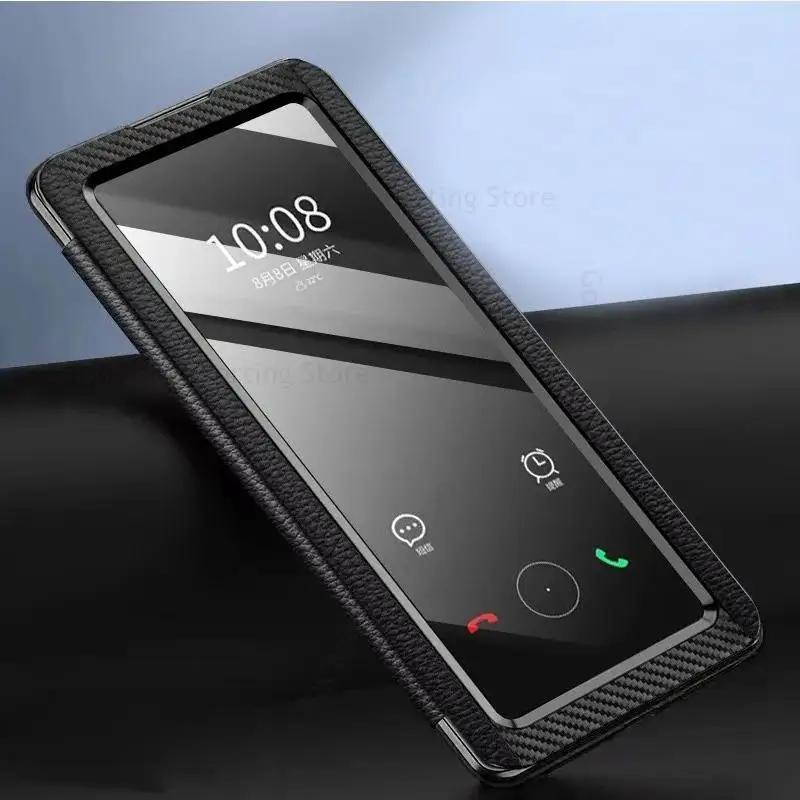 

Чехлы для телефонов ZTE Axon 41 Ultra 5G View Windows Закаленное стекло Пленка Кожаный чехол для телефона Zte Axon 40 Ultra 30 Pro Capa Flip Book Stand Phone Cover Axon 41 Ultra чёрный