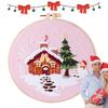 Christmas Cross Stitching Kits Merry Christmas DIY Kit with Patterns Instructions Embroidery Beginners Kit Needlepoint Kit