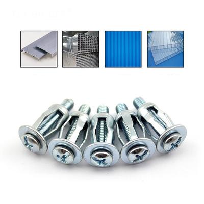 10τμχ/παρτίδα Παξιμάδια Υποδοχής M5 M6 Σφιγκτήρας Διεύρυνσης Πτυχωτό Πριτσίνι Κλειδώματος Παξιμάδι Μπουλόνι Κούφιος Τοίχος Πριτσίνια από Ανθρακούχο Χάλυβα Πριτσινιέρα Σταθερό Υλικό
