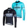 Thermal Fleece Lined Cycling Jersey Long Sleeve Unisex Breathable Road Bike Apparel Cold Weather Riding