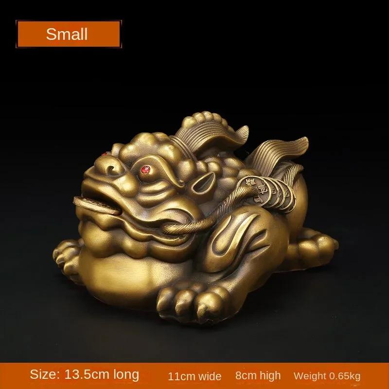 

Медные Золотые Жабы Фэн-шуй Украшения Привлекают Богатство Единорог Гостиная Офис Декор