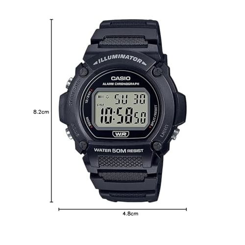 CASIO Men's Digital Watch W-219H-1AVEF Black