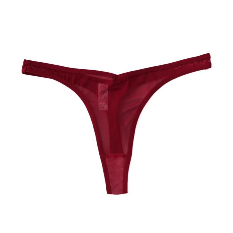 Damen Tanga Höschen Sexy Dessous G-String Nahtlose Mesh Unterwäsche Transparent