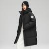 Same Style As Influencer White Duck Down Mid-Length Hooded Winter Jacket Unisex 2026 Warm Coat