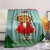 1PC Custom Name Sandmännchen Patterned Flannel Blanket Suitable For All Seasons for Home Decor Warmth and Comfort Gifts Holiday Present