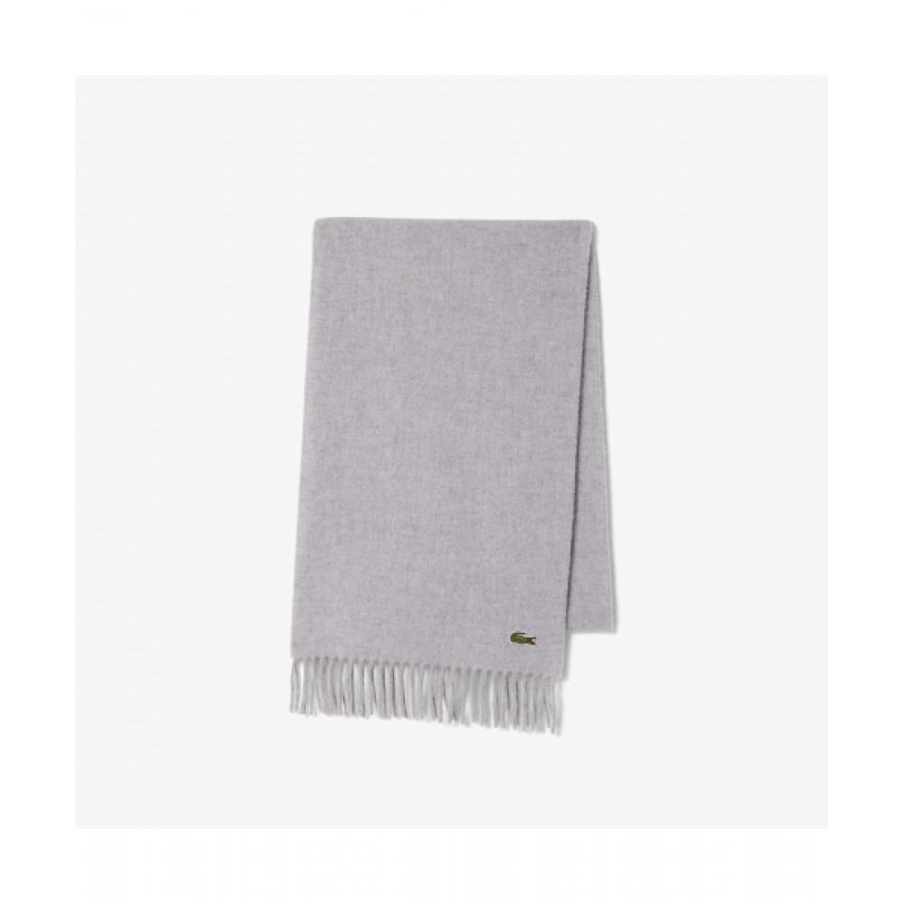 

Lacoste Common Wool Cash Blend Basic Muffler [melange Gray] 0TU