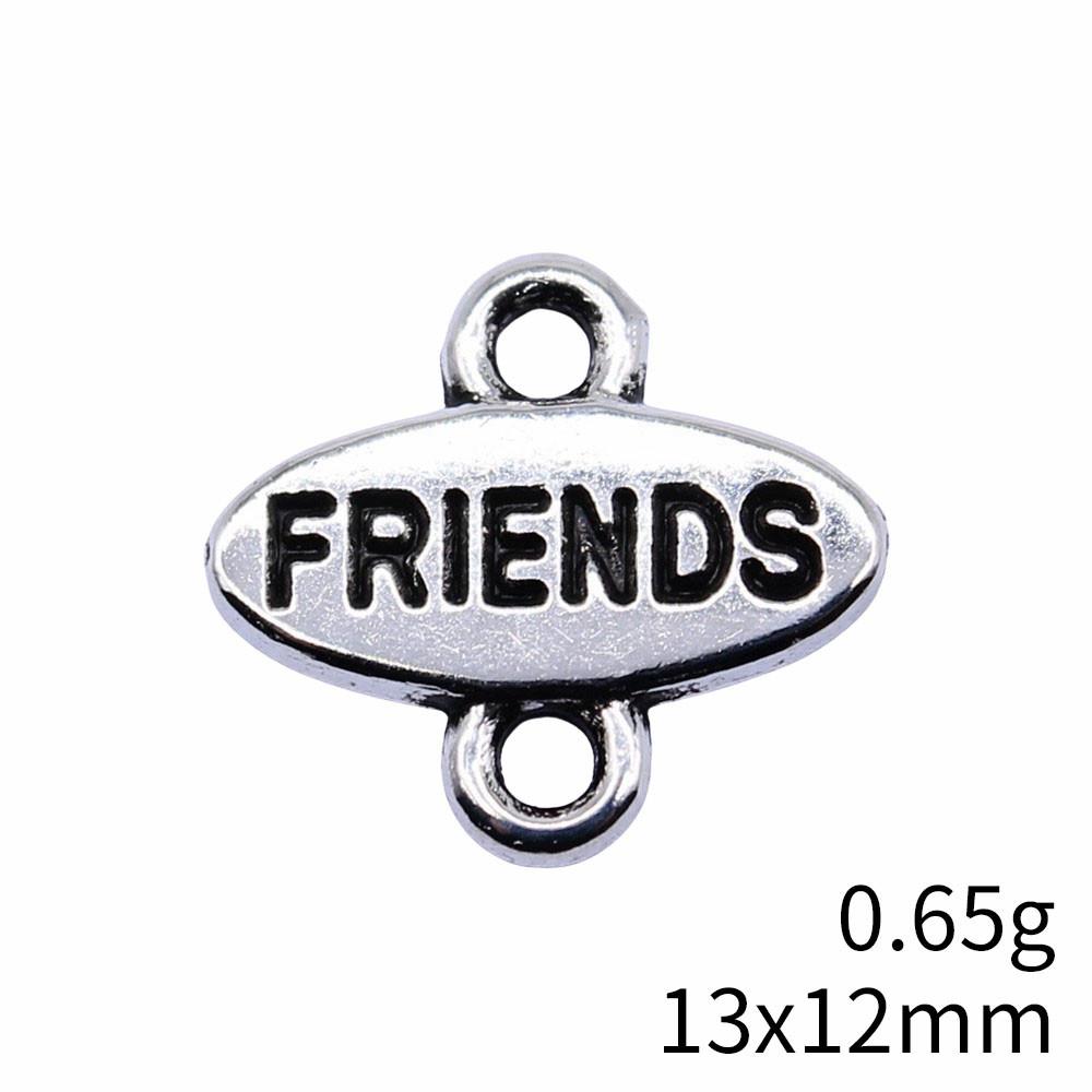 

Ювелирные изделия и аксессуары для годовщины свадьбы Соединительные буквы для бирок Детали для аксессуаров Художественные принадлежности Аксессуары для сумок A07-10pcs-13x12mm