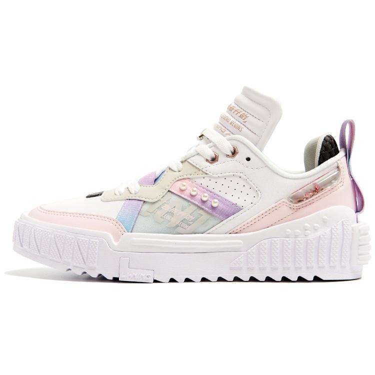 (WMNS) Li-Ning 001 Unblock Blossom  White Light Grey  Women s AGCR346-2 EU 39